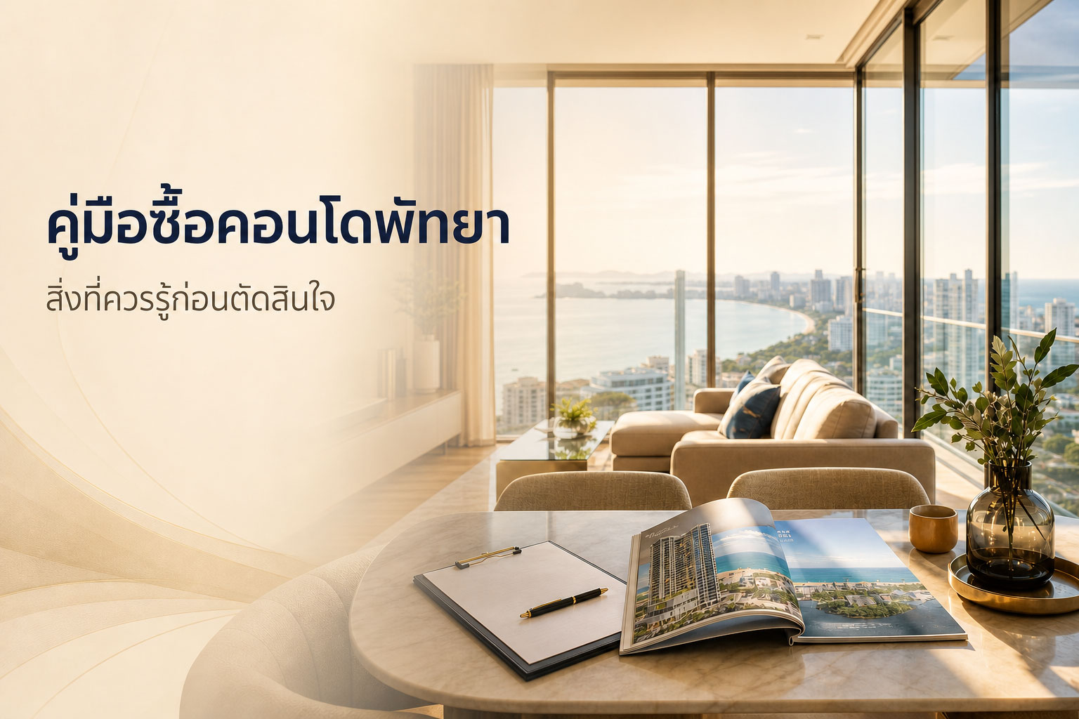คู่มือซื้อคอนโดพัทยาครั้งแรก: เช็กอะไรบ้างก่อนตัดสินใจ