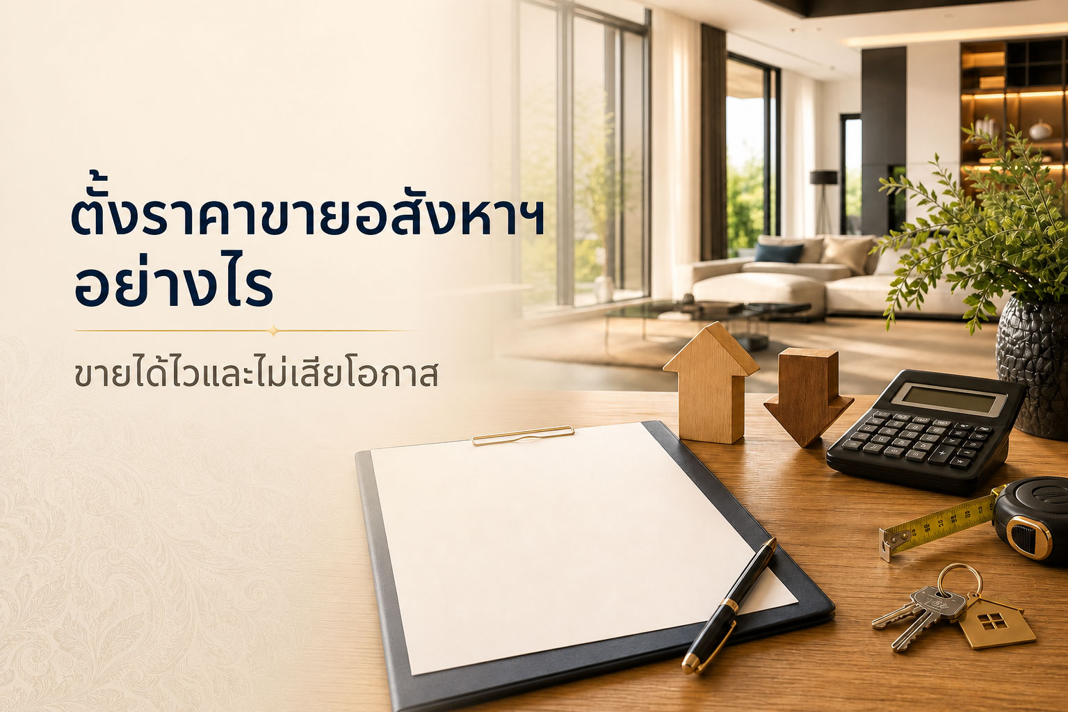 ตั้งราคาขายบ้านหรือคอนโดอย่างไรให้เหมาะกับตลาด